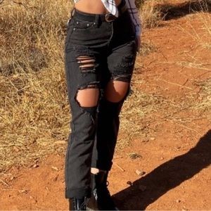 Adika Black Ripped Jeans | Size Small